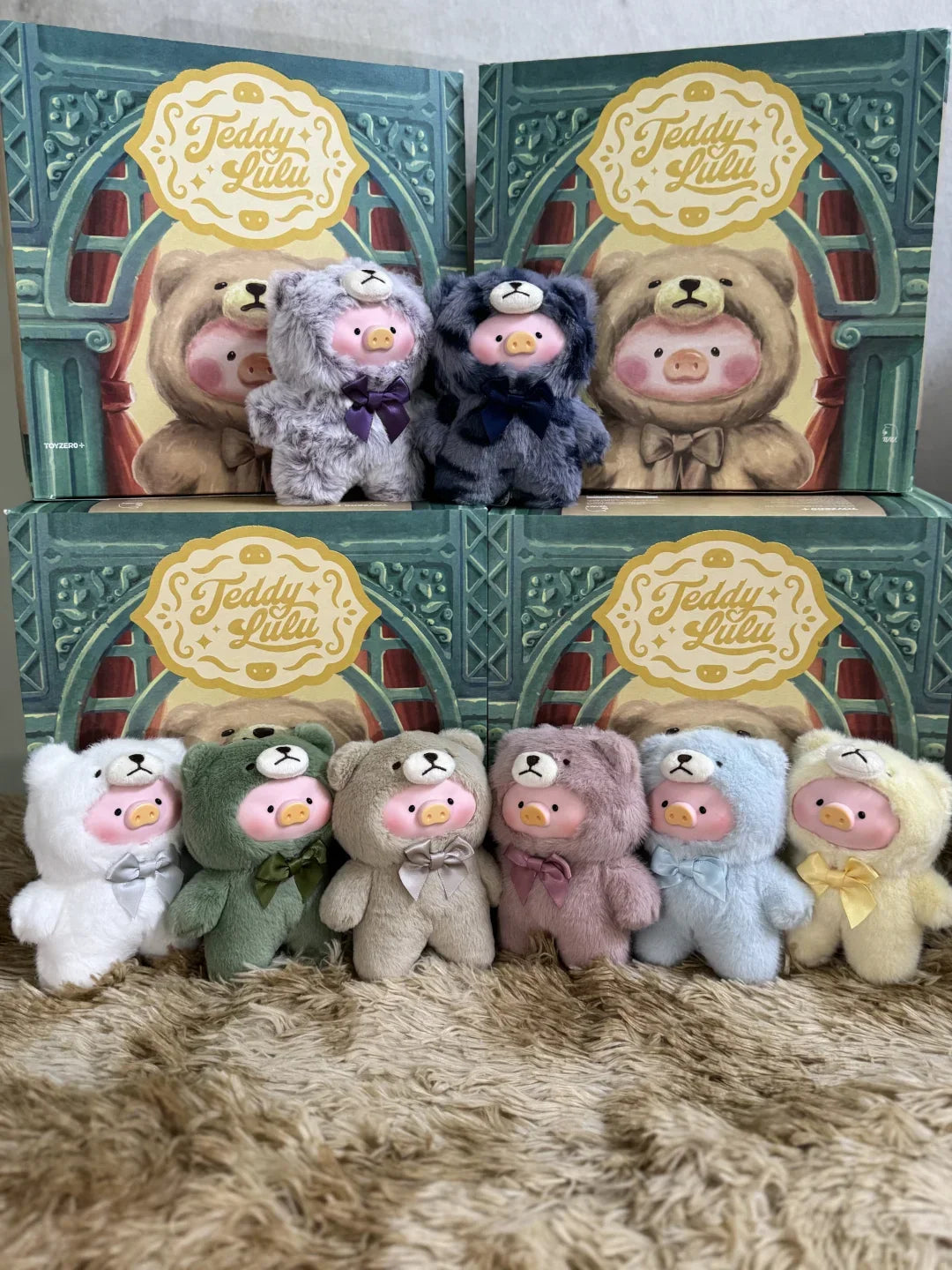 Blind Box Lulu Pig Vinyl Plush – Retro Teddy Series Cute Bag & Desktop Decoration Gift