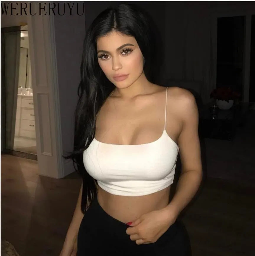 Sexy Sleeveless Corset Crop Top for Women – Y2K Streetwear Tank in White, Black, Yellow & Red