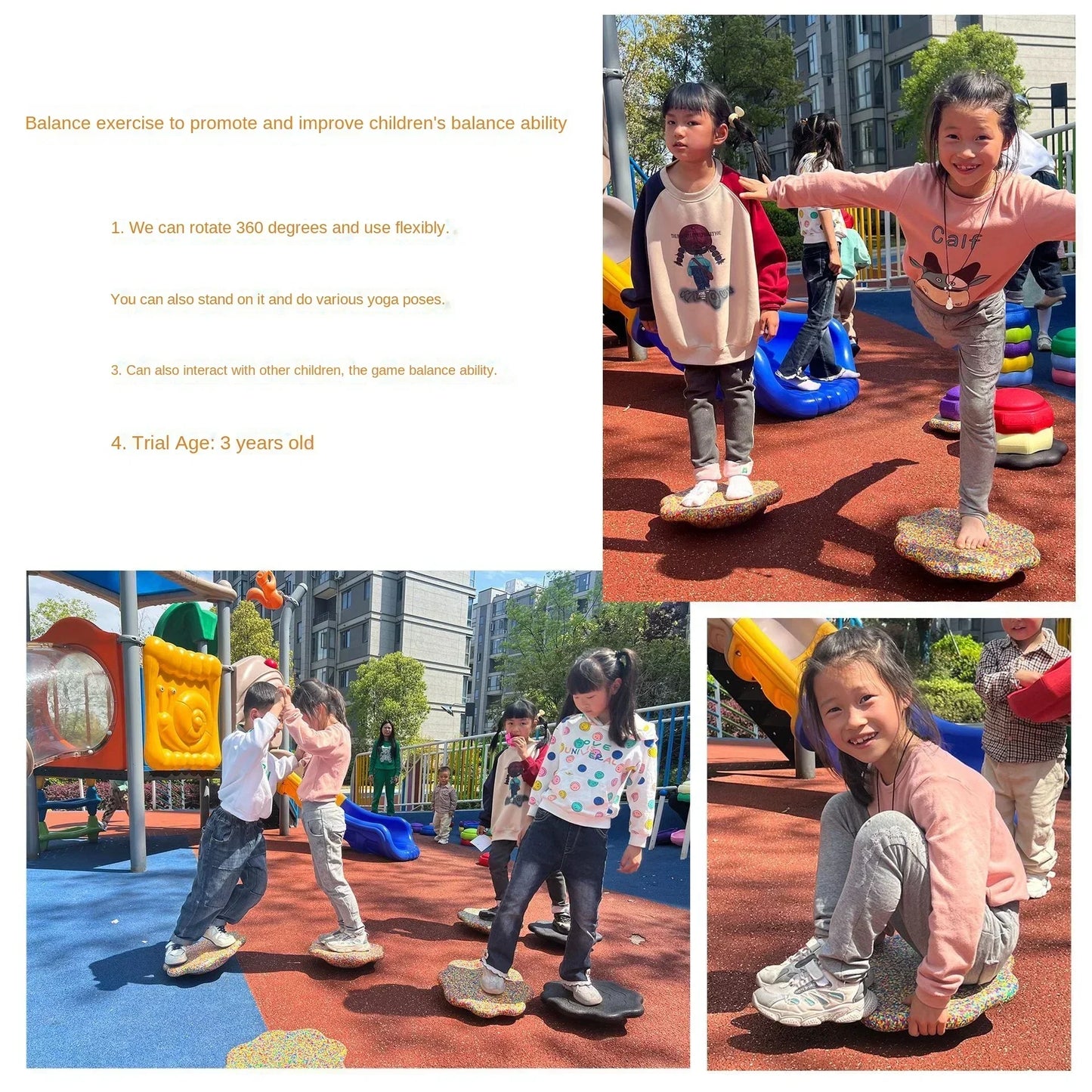 Outdoor Crossing Stone Training Equipment - Children's Foot Sense System & Balance Board for Early Education