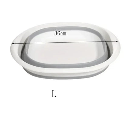 Portable Plastic Folding Wash Basin – Laundry Tub & Bath Basin for Adults and Babies, Kitchen & Bathroom Accessory