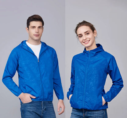 LNGXO Waterproof Hiking Jackets for Men & Women – Sun Protection Windbreaker, Camping, Climbing, and Outdoor Rain Coat, Unisex Portable Gear