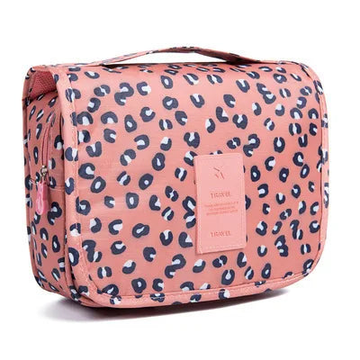 Waterproof Hanging Travel Makeup Bag – Bathroom Cosmetic Organizer for Men & Women