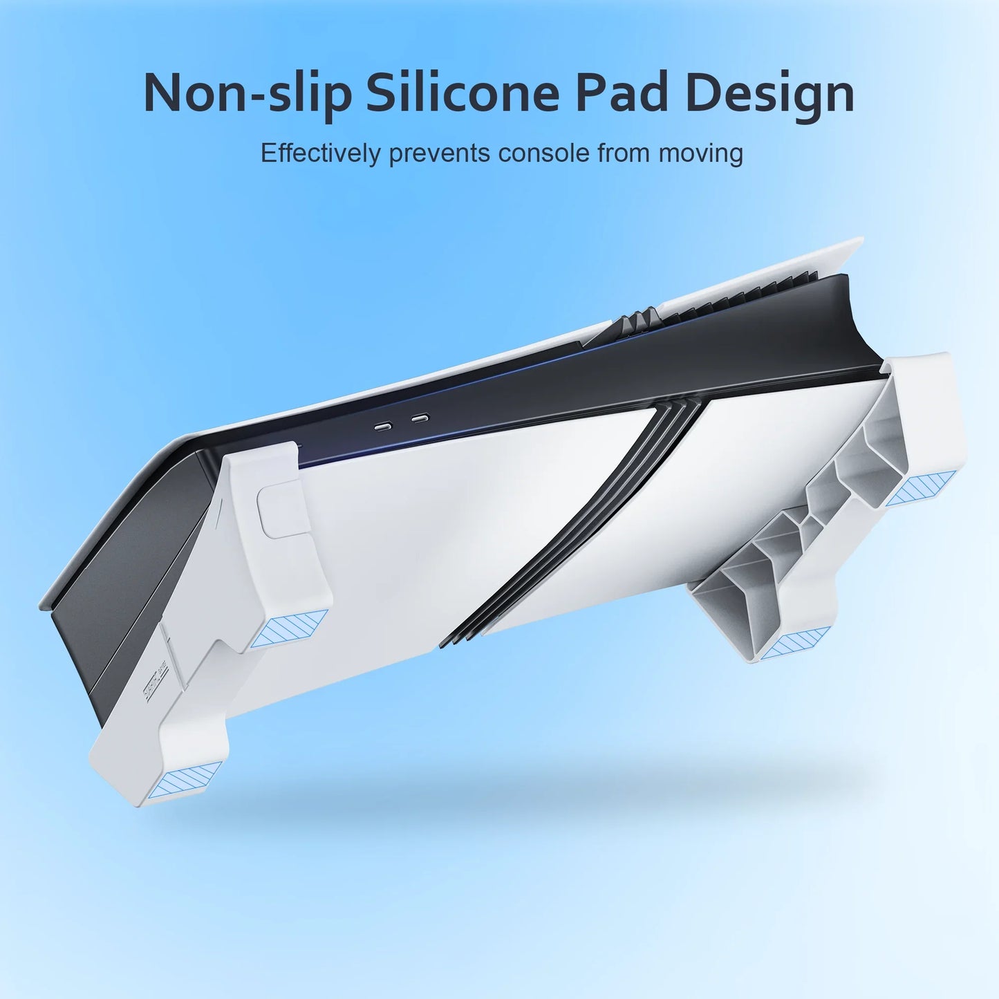 PS5 Pro & PS5 Slim Horizontal Stand Base – Console Mount Accessories for Disc & Digital Editions, Stable Gaming Support Stand