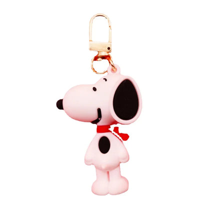 Snoopy Silicone Keychain – Cute Doll Key Charm for Car, Backpack & Gifts