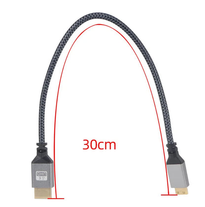 Mini to HDMI-Compatible Adapter Cable - 4K Video Capture Card for Phone, Tablet, Projector, Camcorder, DSLR Camera, Vlog Filmmaker