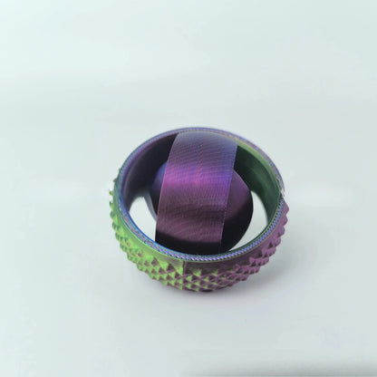 3D Printed O-Shaped Rotating Fingertip Gyroscope Toy – Anxiety Relief & Stress Decompression