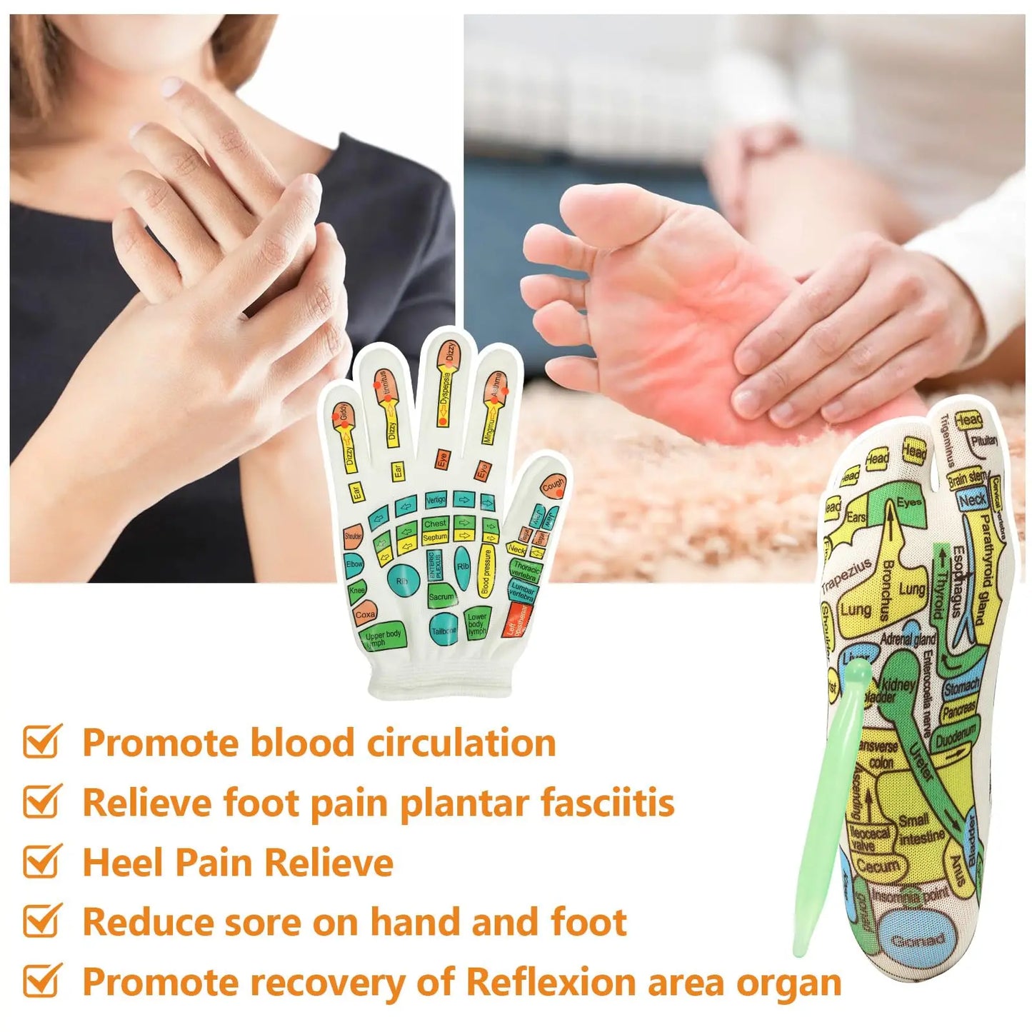 Acupressure Foot Massage Socks – Reflexology & Physiotherapy for Tired Feet Relief