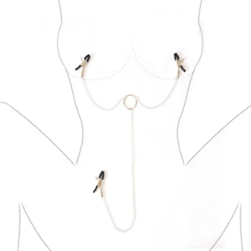 Stainless Steel Nipple Clip Accessories – Butterfly Style Metal Body Jewelry for Couples
