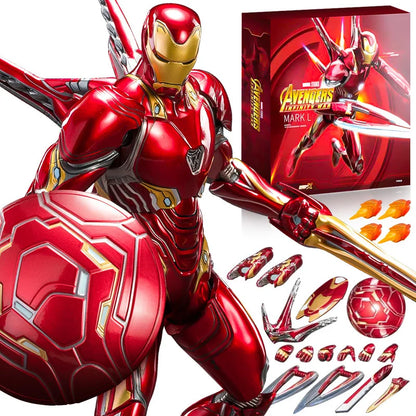 ZD Toys 7" Iron Man Action Figures – Joint Movable MK1 to MK50 Movie Collectible Dolls