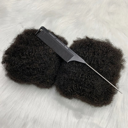 1Pc 30g Brazilian Afro Kinky Curly Remy Human Hair Bulk — No Weft Braiding Extensions for Locs & Braids
