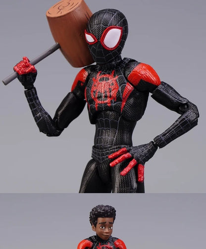 Miles Morales Spider-Man Action Figure — Into the Spider-Verse Collectible Toy for Kids Gift