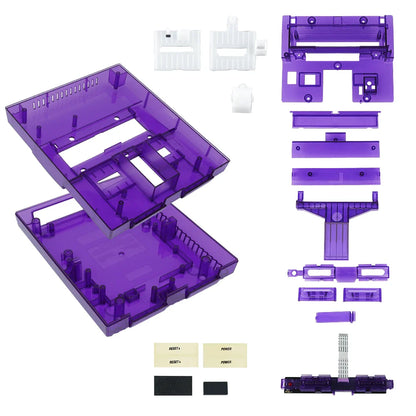 SNES Transparent Replacement Shell Case — Super NES Console Accessory