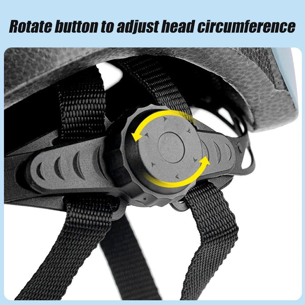 Bike Helmet for Adults - Lightweight with Adjustable Side & Chin Strap, Fits 58-62cm, Men & Women Cycling Accessories
