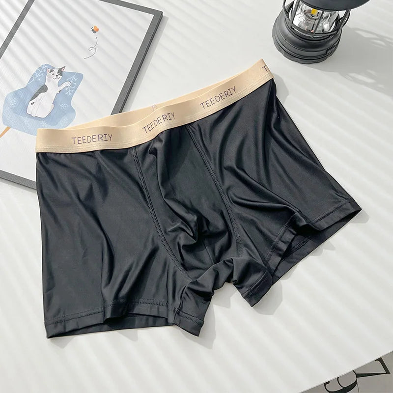 Men's Ice Silk Graphene Boxer Shorts – Ultra-Thin, Breathable, Comfortable Trunks Underwear