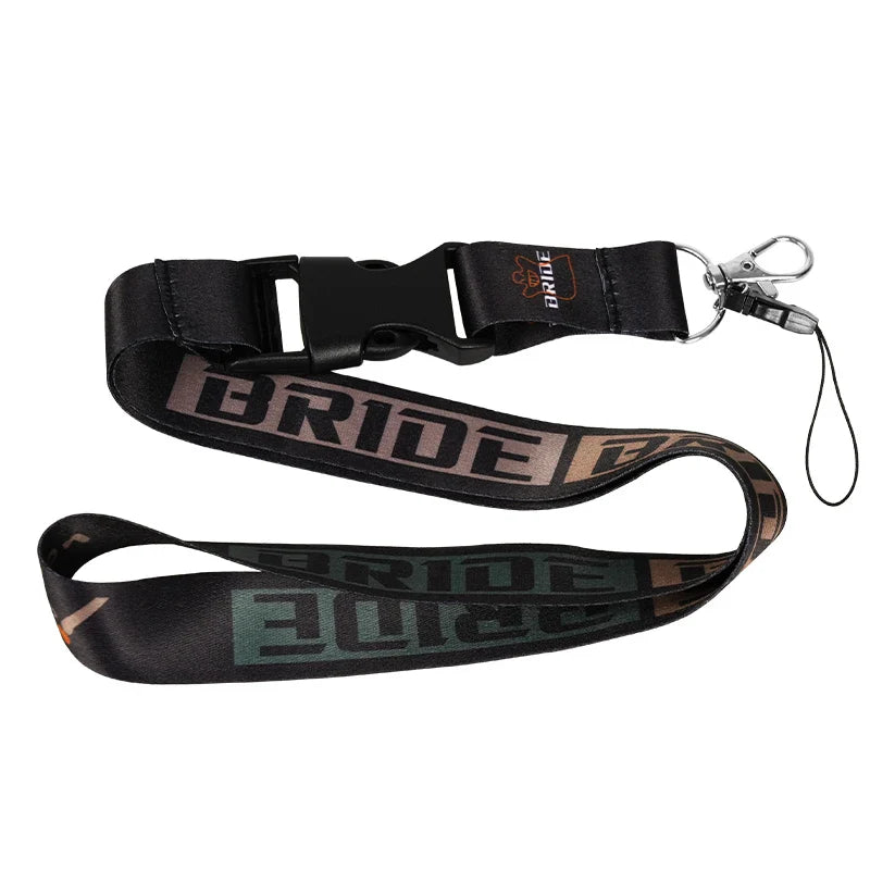 JDM Style Neck Lanyard Keychain – ID Card, Phone & Key Holder for Auto & Motorcycle