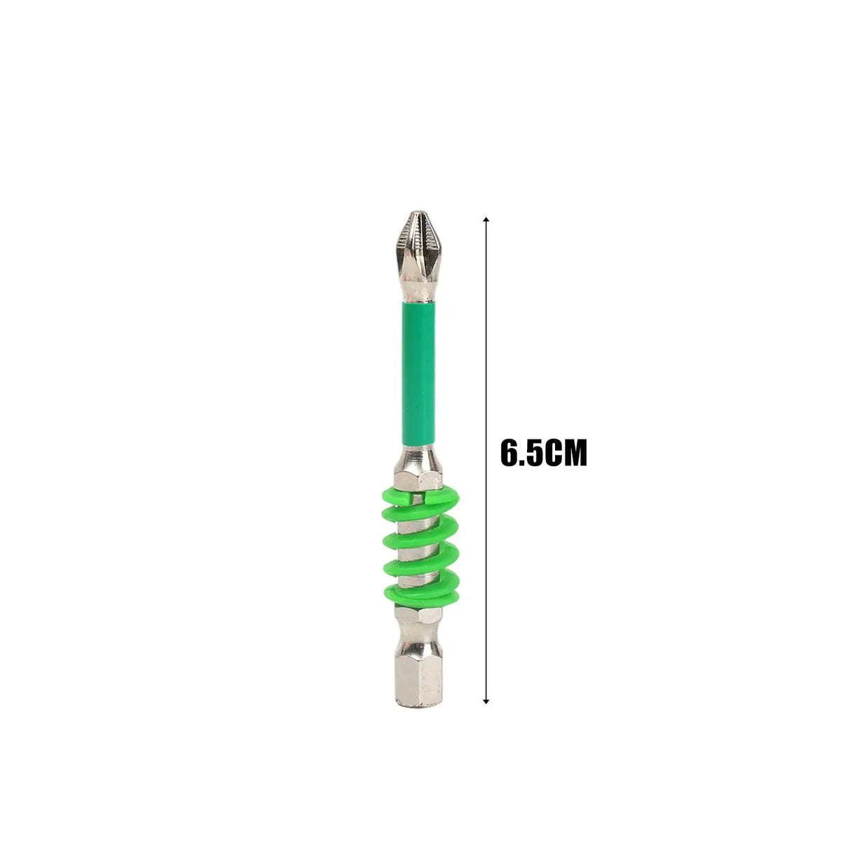 Spring-Loaded Magnetic Hex Shank Screwdriver Bit - Anti-Slip Wear-Resistant Drill Bit for Woodworking & DIY Repairs