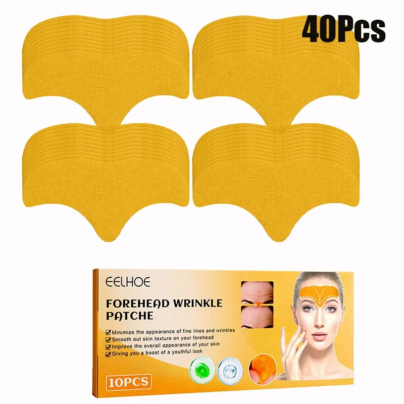 10-100pcs Forehead Wrinkle Patches — Anti-Wrinkle Gel Skin Care Patches for Natural Forehead Line Removal