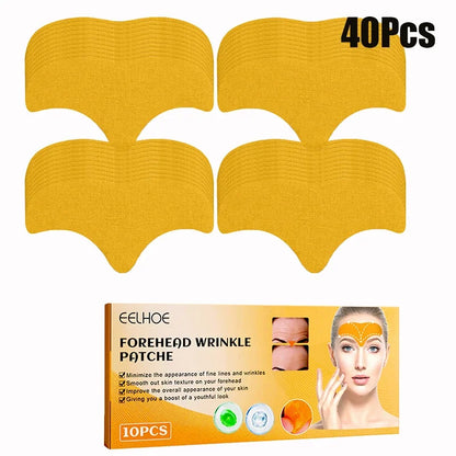 10-100pcs Forehead Wrinkle Patches — Anti-Wrinkle Gel Skin Care Patches for Natural Forehead Line Removal