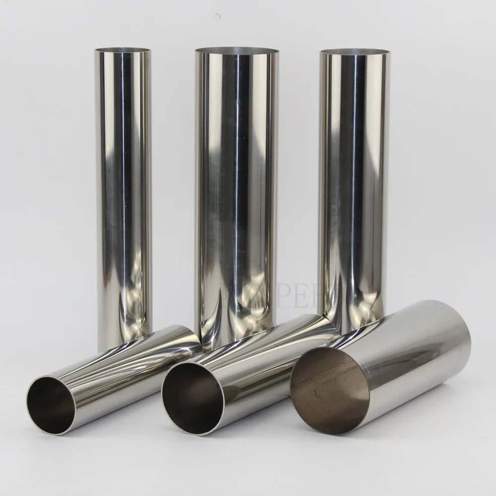 304 Stainless Steel Exhaust Pipe Connector Tube – 1.2mm Thick Muffler Connection Pipe (32–89mm Diameter) for Automotive Use