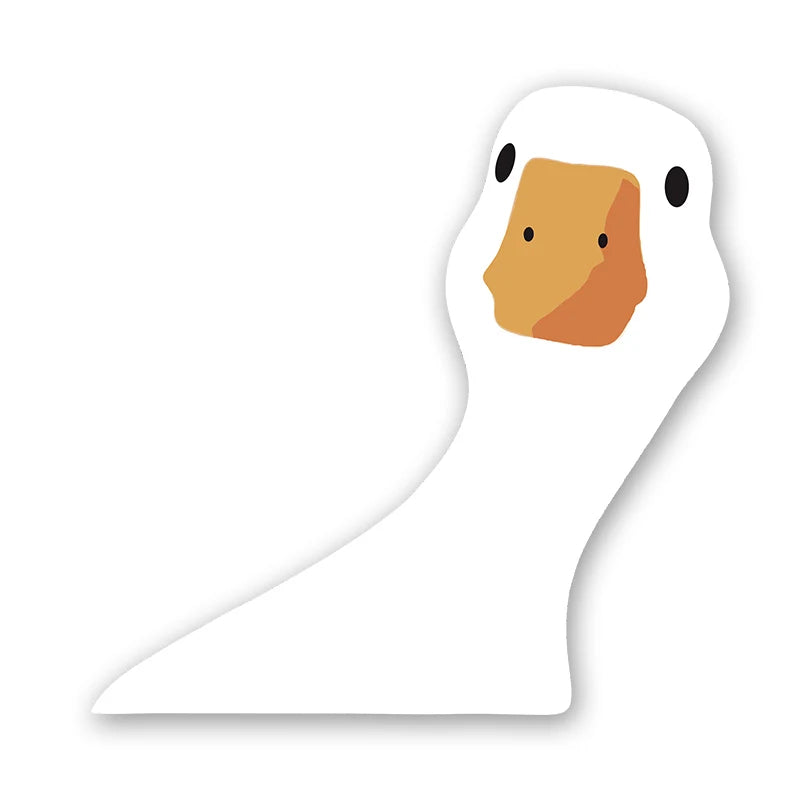 Car Safety Caution Decal - Cute Doubtful Duck with Question Mark for Auto & Truck Windows