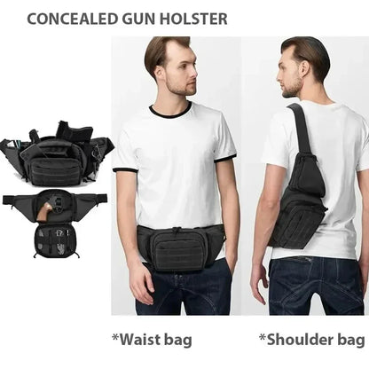 Tactical Fanny Pack - Nylon Backpack for Hiking, Outdoor Sports, and Camping, with Phone and Airsoft Bag Compartments