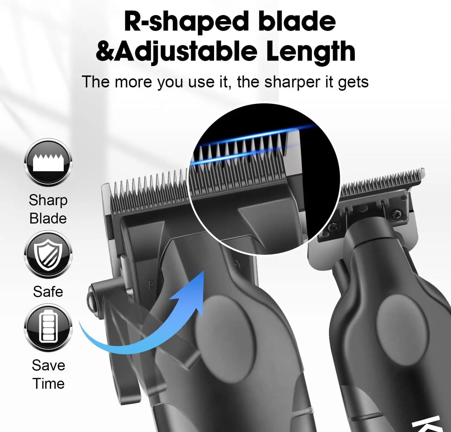 Kemei Hair Clipper Kit — Electric Trimmer & Shaver for Men, KM-2290/2293/1102
