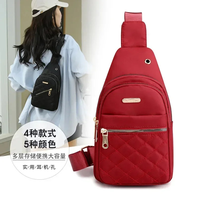 Best-Selling Women's Embroidered Backpack – Crossbody Leisure Shoulder Bag with Composite Fabric
