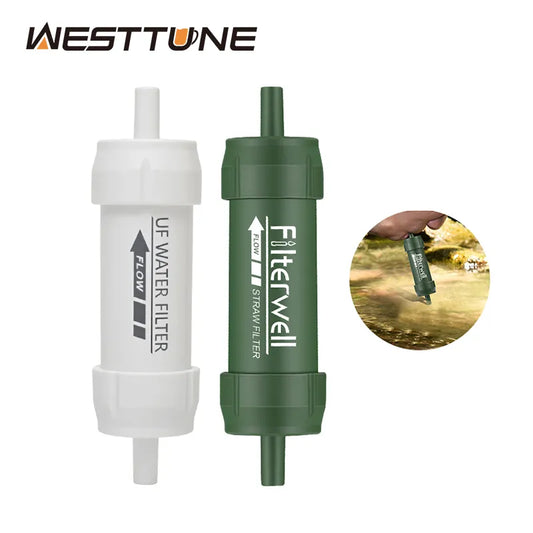 Westtune Mini Water Filter Straw: Portable Camping Purification for Hiking, Survival, Emergency Supplies - Outdoor Purifier