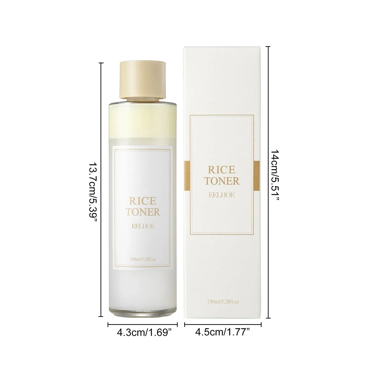 150ML Rice Facial Toner – Moisturizing, Firming & Skin-Soothing, Niacinamide Brightening, Skin Barrier Repair Skincare