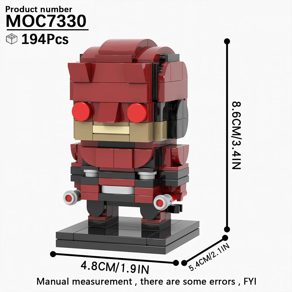 MOOXI Movie Series MOC BrickHeadz Building Blocks Set – DIY Educational Toy for Kids