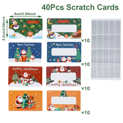 Christmas Scratch Cards 2025 — DIY Merry Xmas Decorations & Surprise Gifts for Home, Navidad & New Year 2026