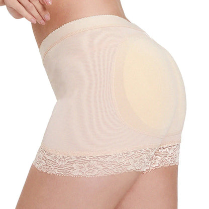 Women’s Padded Seamless Underwear – Fake Buttock Body Shaper Panties, High Waist Hip Enhancer & Tummy Control Shorts