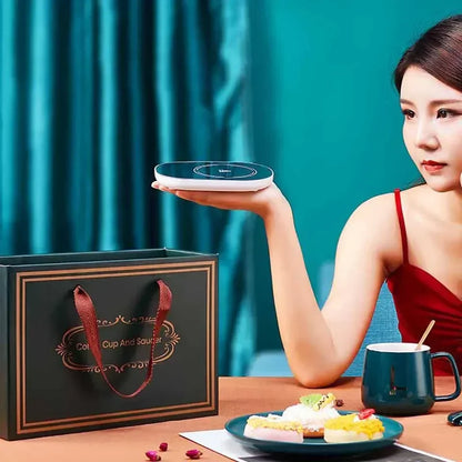 55℃ Coffee Mug Warmer Pad – USB Electric Cup Heater & Coaster for Tea, Milk, Water – Home & Office Use
