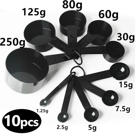 10PCS Measuring Spoons & Cups Set – Multipurpose Kitchen Cooking, Baking Tools for Cake, Flour & Food, Home Accessories