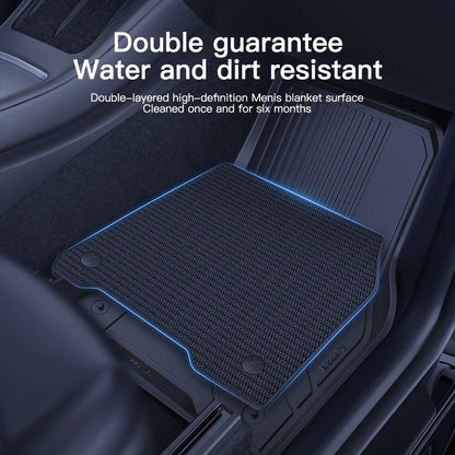YZ Floor Mats for Tesla Model 3/Y 2021-2023 — Waterproof, Non-Slip TPE Car Accessories