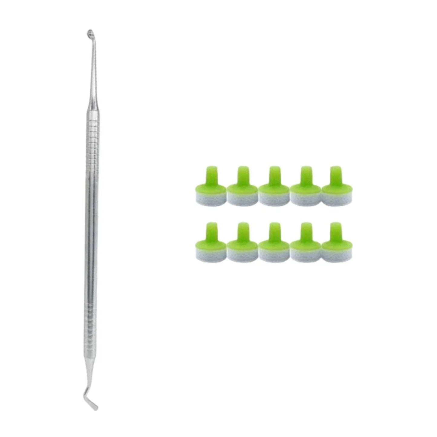 Dental Resin Filling Kit – Composite Light Cure Spatula & Molding Tools Set with Foam Pad Holder for Dentistry Use