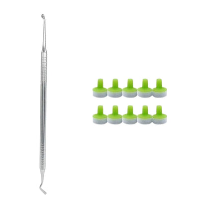 Dental Resin Filling Kit – Composite Light Cure Spatula & Molding Tools Set with Foam Pad Holder for Dentistry Use