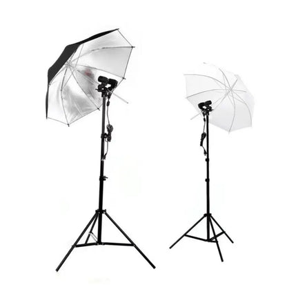E27 Light Bulb Stand - 1.8m Cable Socket Holder with Umbrella Mount for Photography Lighting Setup