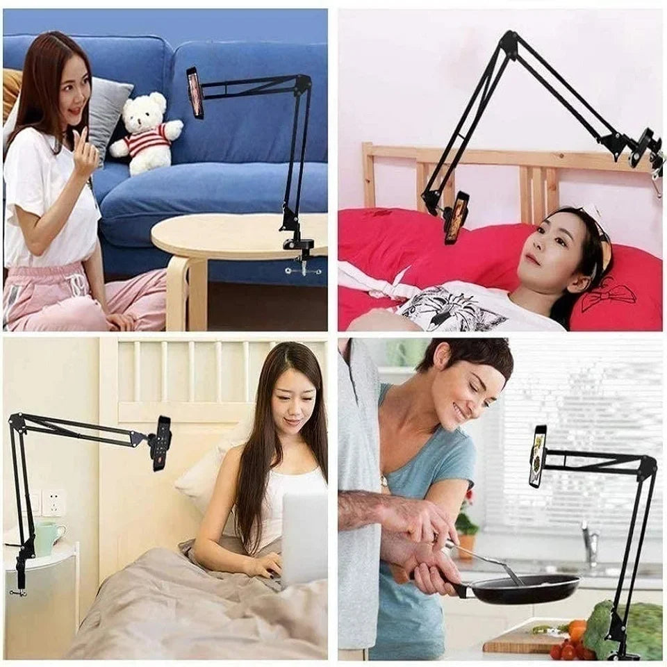 LED Selfie Ring Light with Phone Stand – Folding Arm, Dimmable Circle Fill Light & Tripod for YouTube & Streaming