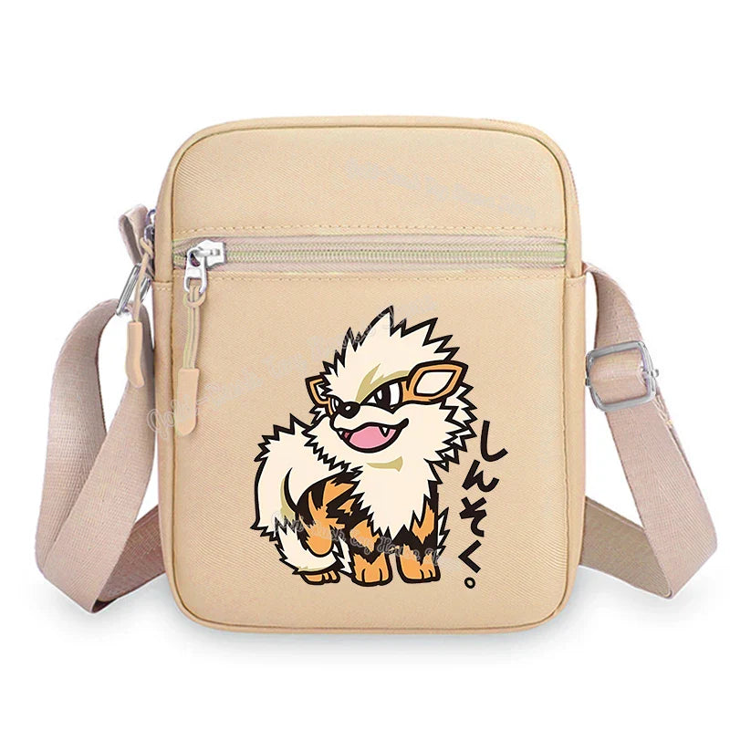 Pokemon Pikachu Cartoon Shoulder Bag – Large Crossbody Messenger Bag for Boys & Girls School Handbag