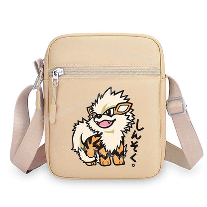 Pokemon Pikachu Cartoon Shoulder Bag – Large Crossbody Messenger Bag for Boys & Girls School Handbag