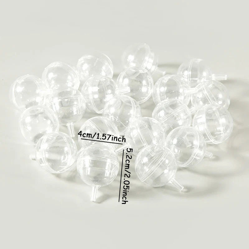 10/20/30/50pcs Clear Chocolate & Truffle Boxes – Flower Candy Holder Cases for Valentine’s Day Gifts