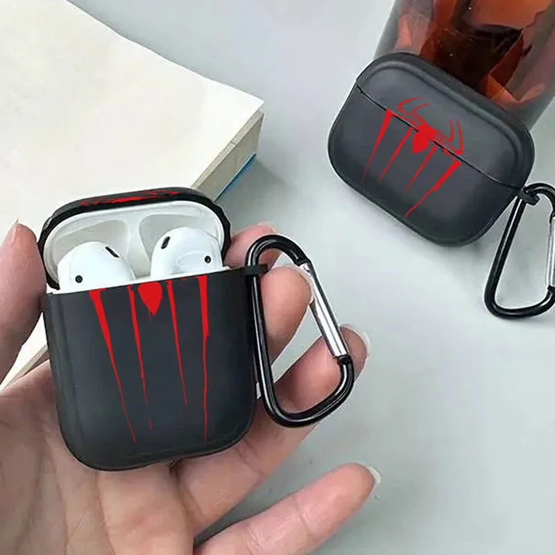 Stylish Black & Clear AirPods Case – Protective Cover for AirPods 2, 3, 4, Pro & Pro 2 | Gift for Boyfriend