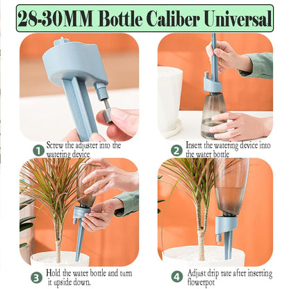 1PC Automatic Lazy Watering Drip Irrigation Dripper with Timing for Household Flower Planting