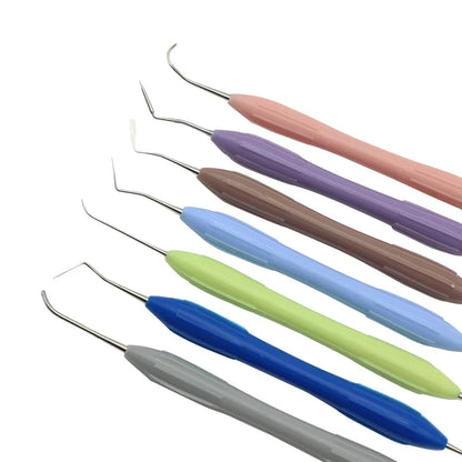 7pcs Dental Composite Resin Filling Spatula Set – Aesthetic Restoration Tools for Resin Filler & Dental Restoration