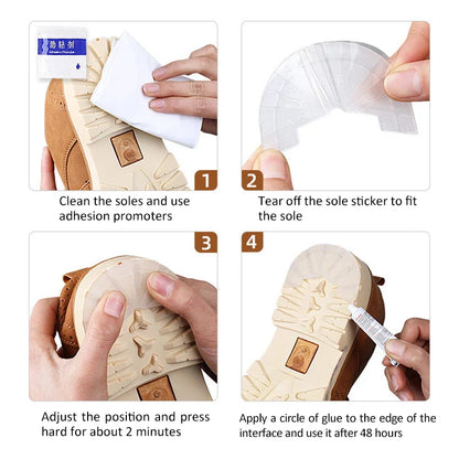 Shoe Wear-Resistant Sole Protector | Anti-Slip Self-Adhesive Rubber Stickers for Men & Women Sneakers