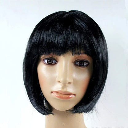 Pretty Short Bob Wig for Women – Natural Fashion Synthetic Wig for Halloween, Cosplay, Anime, and Daily Party Wear