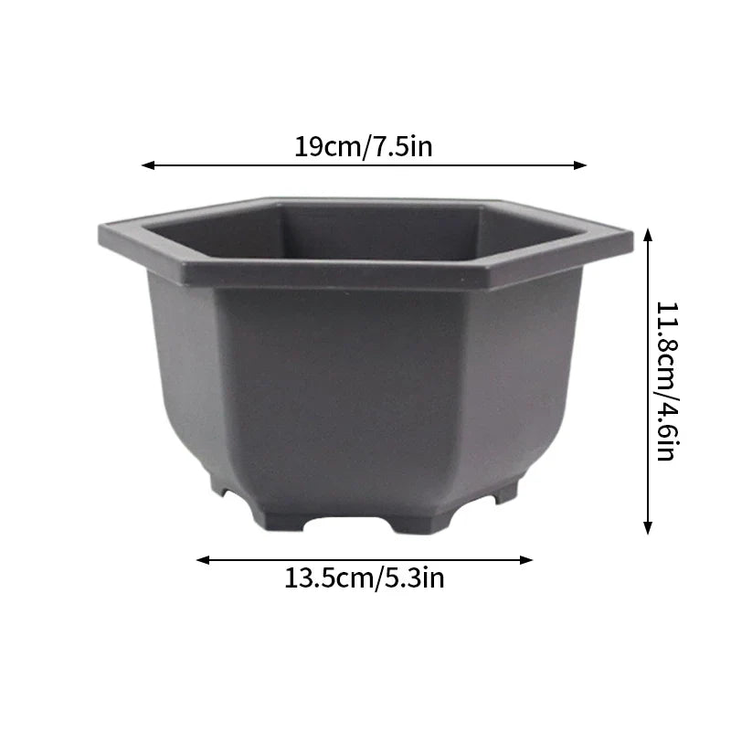 Purple Clay Succulent Plant Pots – Outdoor Garden Bonsai Planters, Rectangular & Square