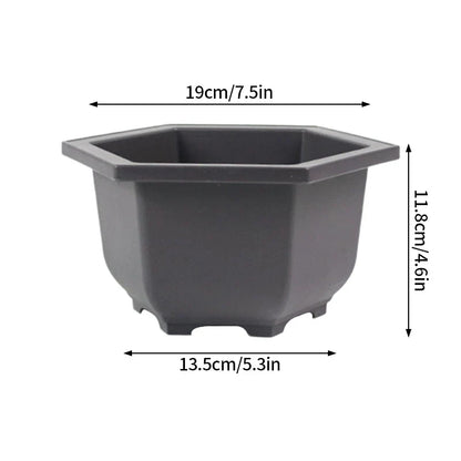 Purple Clay Succulent Plant Pots – Outdoor Garden Bonsai Planters, Rectangular & Square