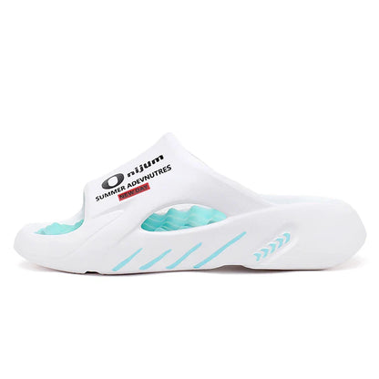 2024 Men’s Massage Slippers – Comfortable Indoor/Outdoor Slides & Beach Sandals, Sizes 38-47
